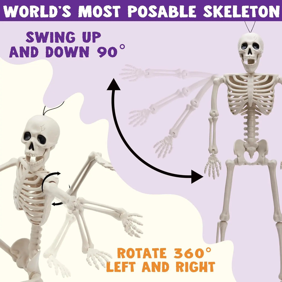 Spooky Hanging Skeletons for Halloween