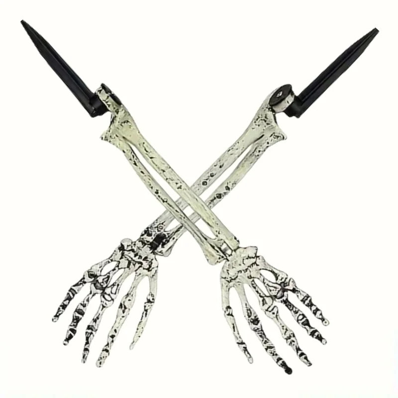Spooky Skeleton Garden Stakes Set