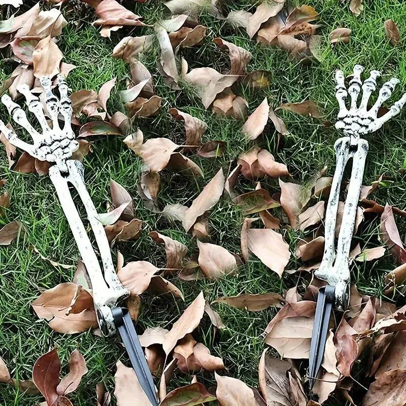 Spooky Skeleton Garden Stakes Set