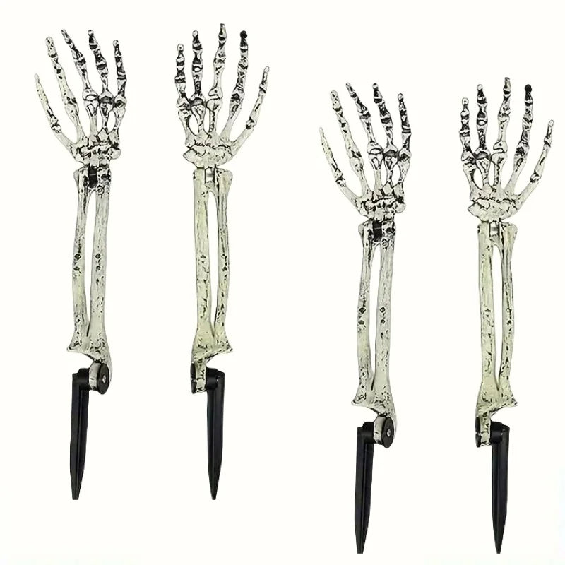 Spooky Skeleton Garden Stakes Set