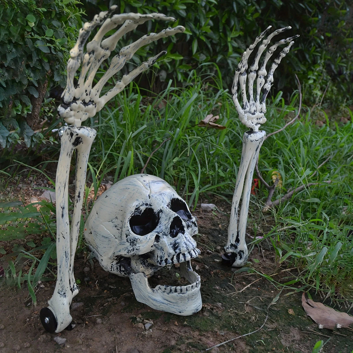 Spooky Skeleton Garden Stakes Set