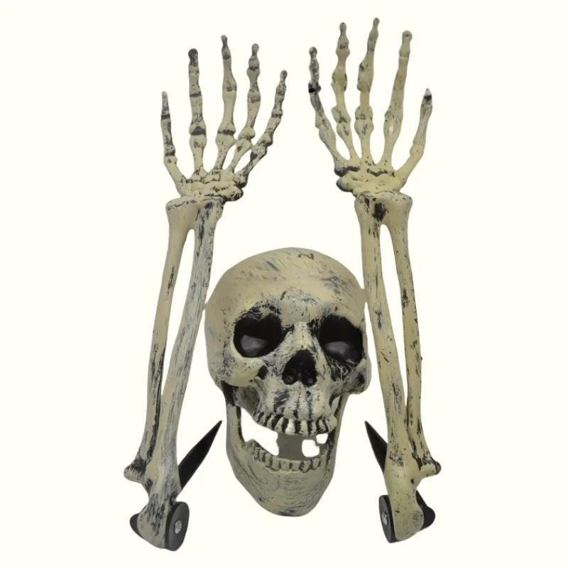 Spooky Skeleton Garden Stakes Set
