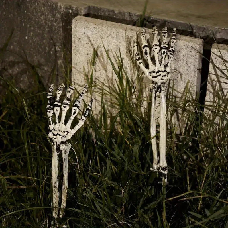 Spooky Skeleton Garden Stakes Set